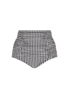 ghost mannequin hounds tooth print pant 