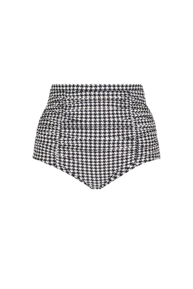 ghost mannequin hounds tooth print pant 