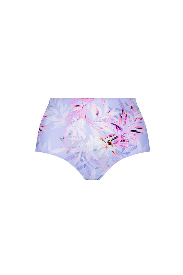 Ghost mannequin lilac floral high waisted swimming pant