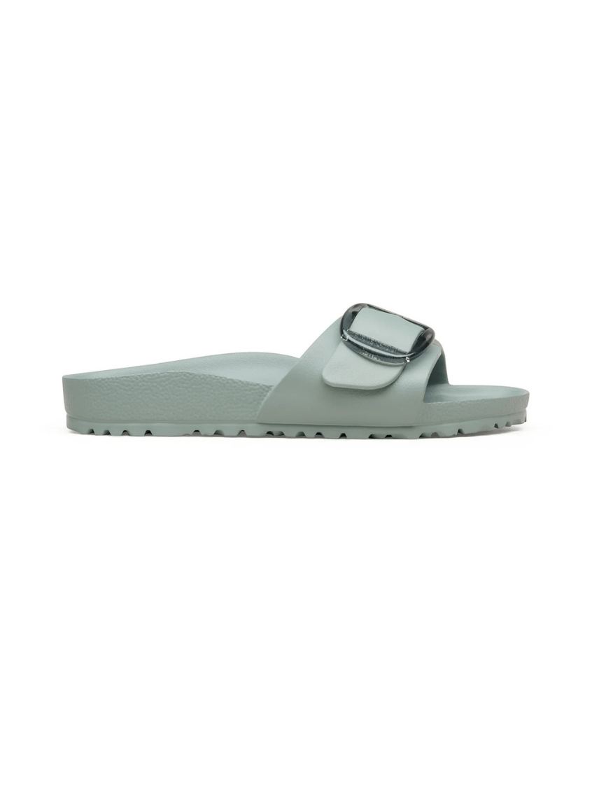 Ghost mannequin of sage one buckle birkenstock