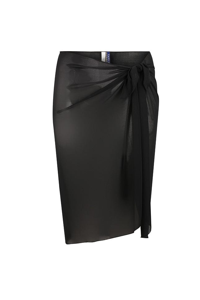 Womens long black mesh skirt