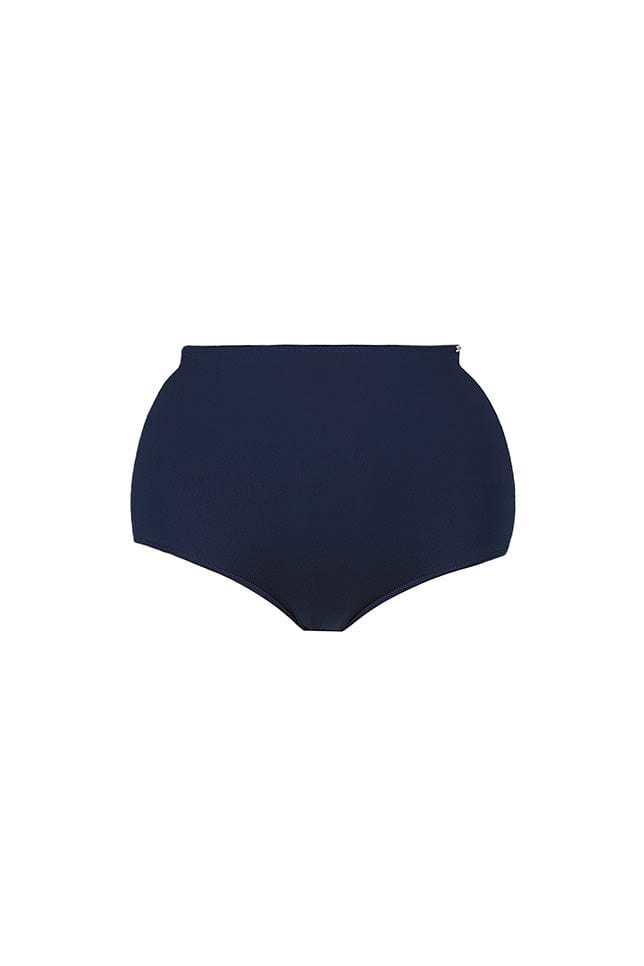 Ghost mannequin navy high waisted bikini bottoms