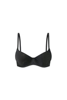 Ghost mannequin black underwire bikini top