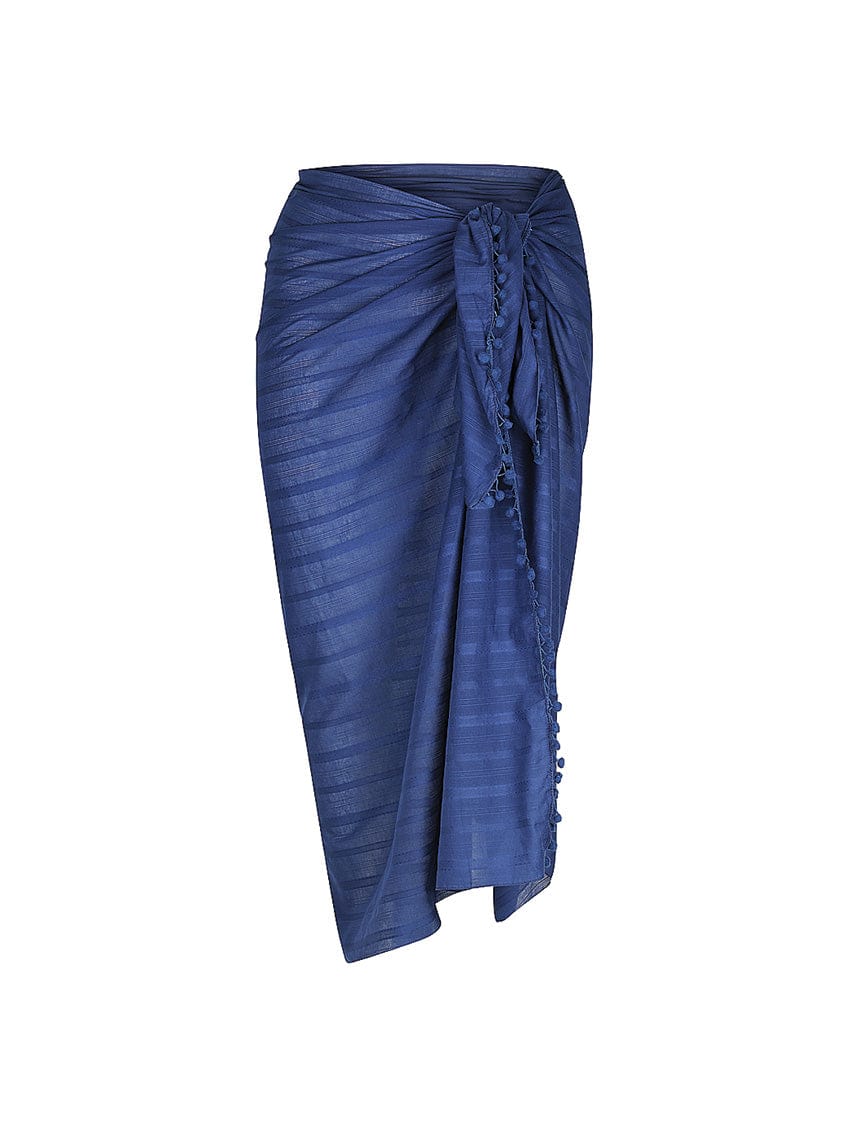 Ghost mannequin navy sarong