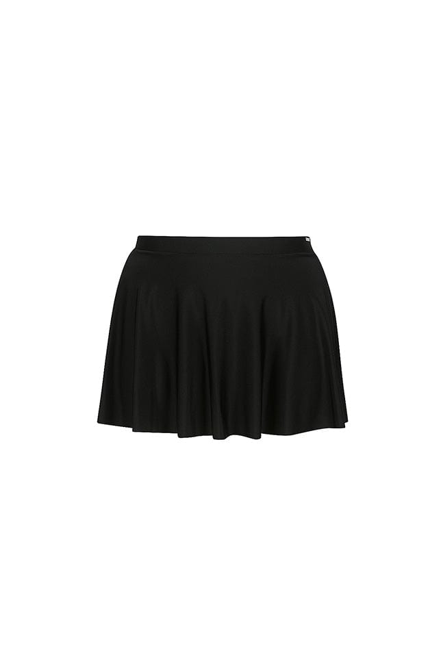 ladies black swimming costume skirt
