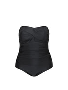Ghost mannequin of black bandeau one piece 