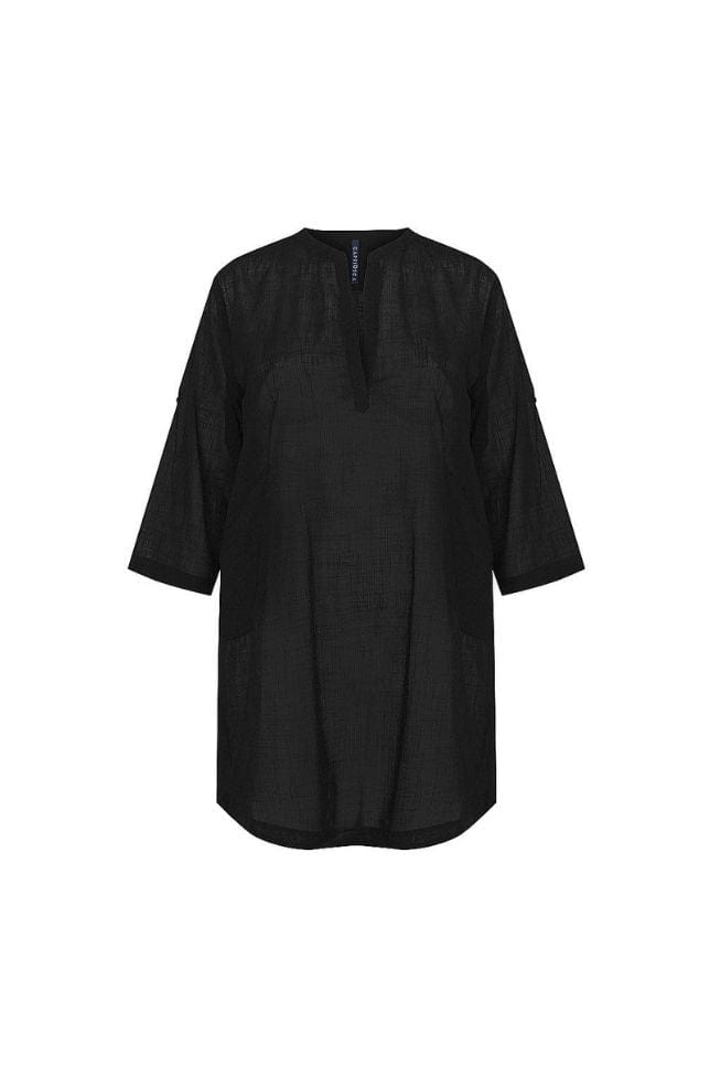 Women's black beach cover up