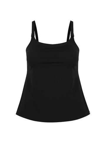 Black Chlorine Resistant Tank Tankini Top