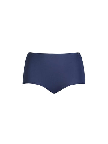 Chlorine Resistant Navy High Waisted Bikini Bottoms