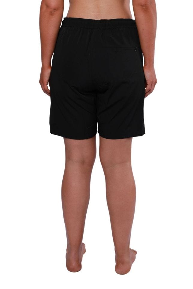 womens comfy black board shorts