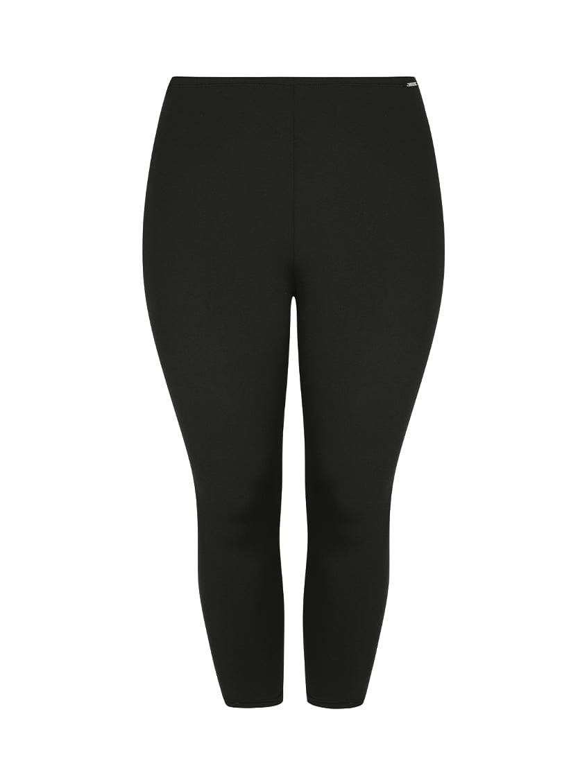 black chlorine resistant swim tights