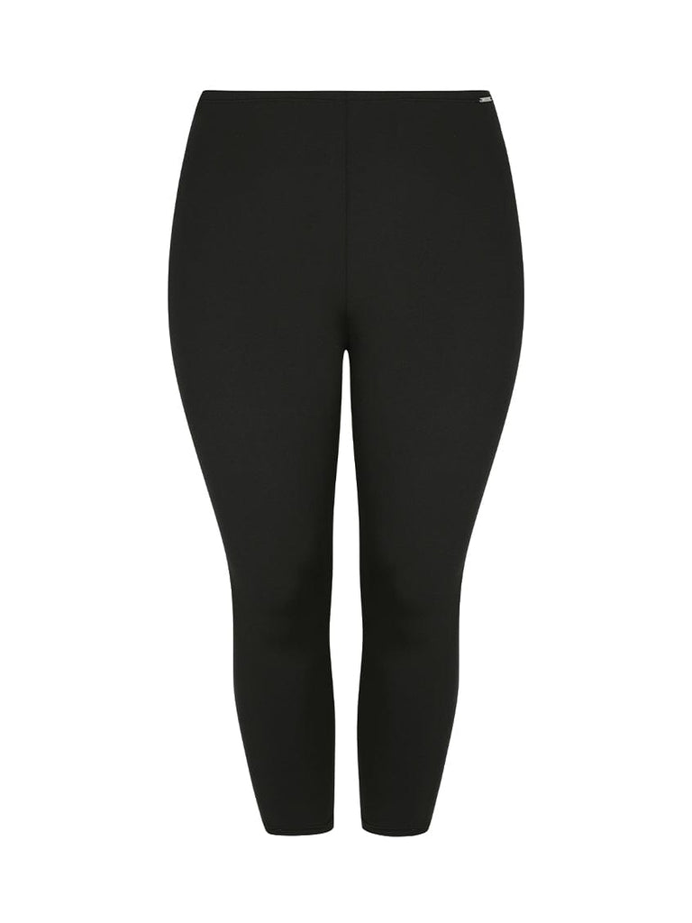black chlorine resistant swim tights