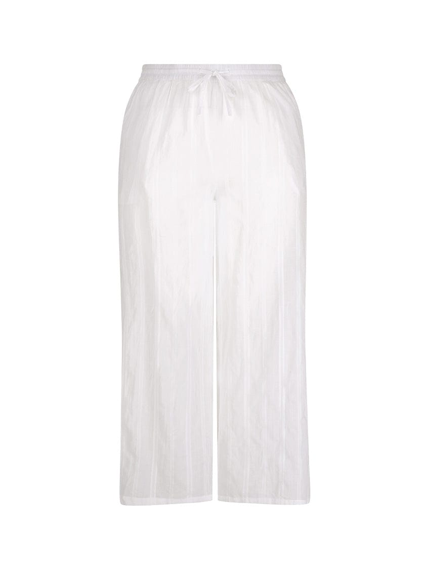long white cotton pants