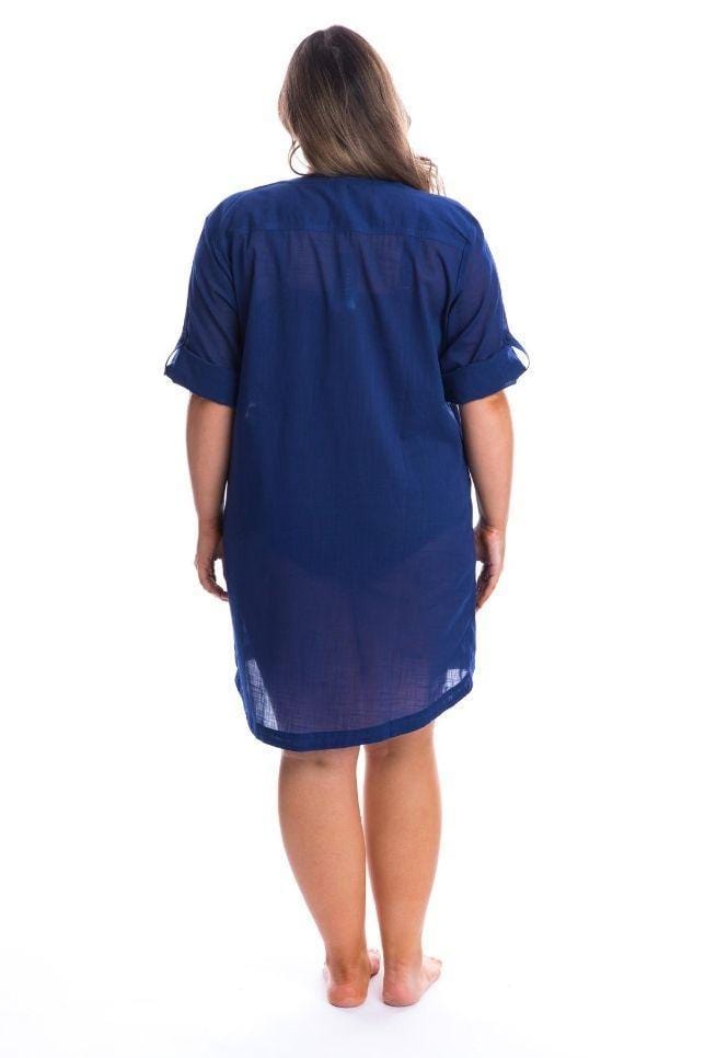 navy blue beach dress