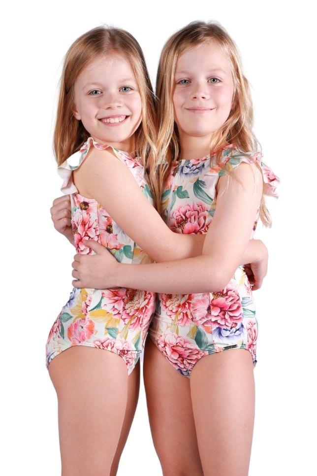 girls sunsuit all in one with zip