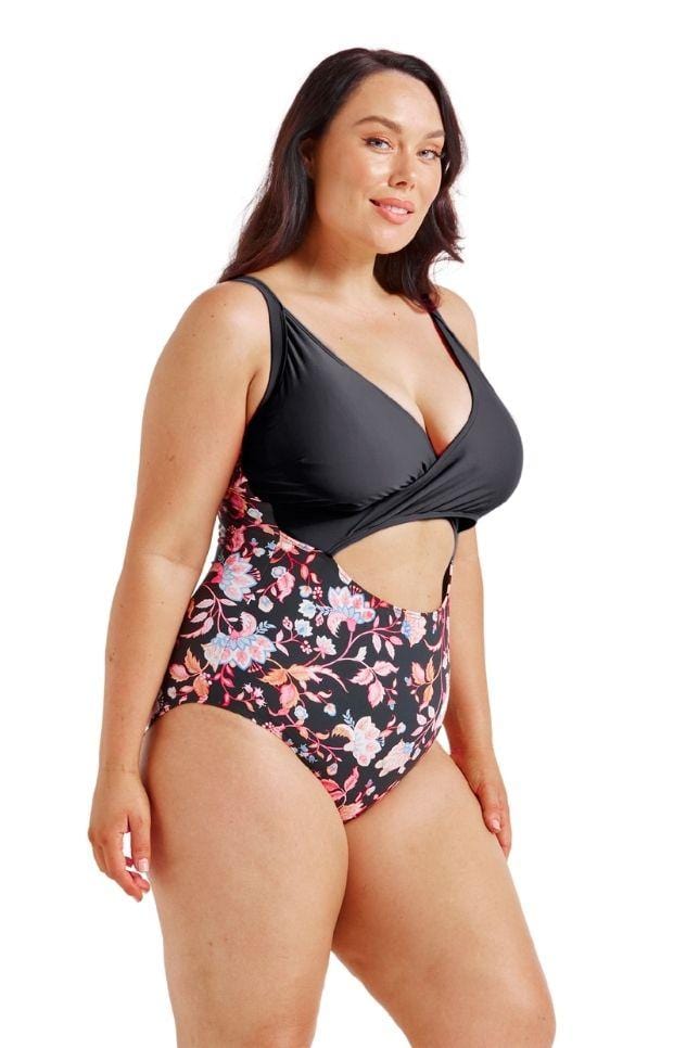 floral one piece swimsuit