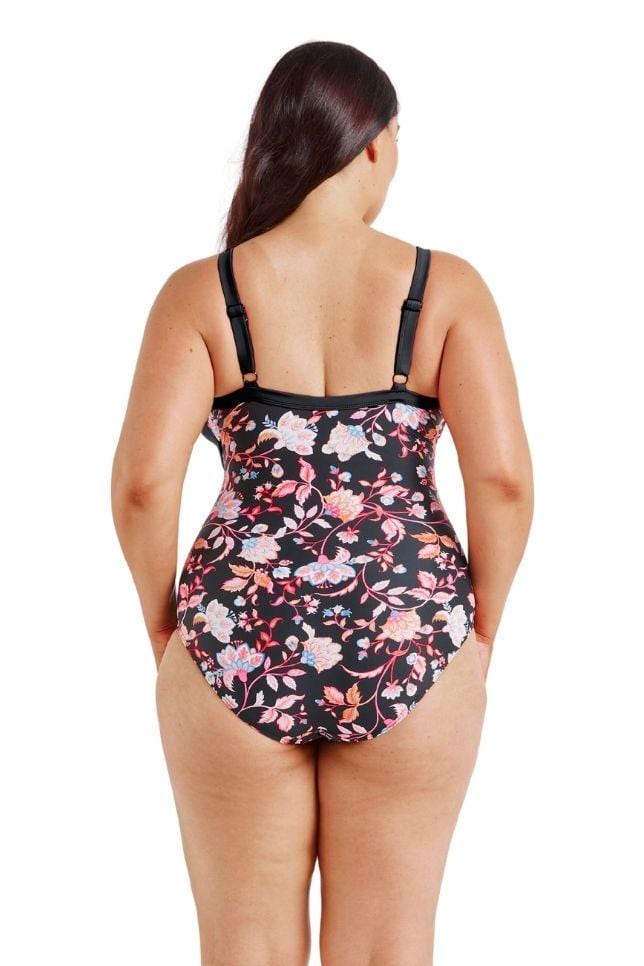 corsica floral print swimwear with cut outs
