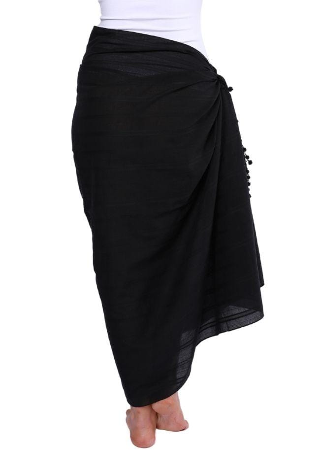 ladies black sarong