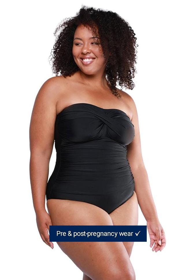 black post pregnancy swimsuit australia