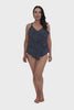 navy polkadot chlorine resistant tankini