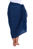 navy sarong cotton