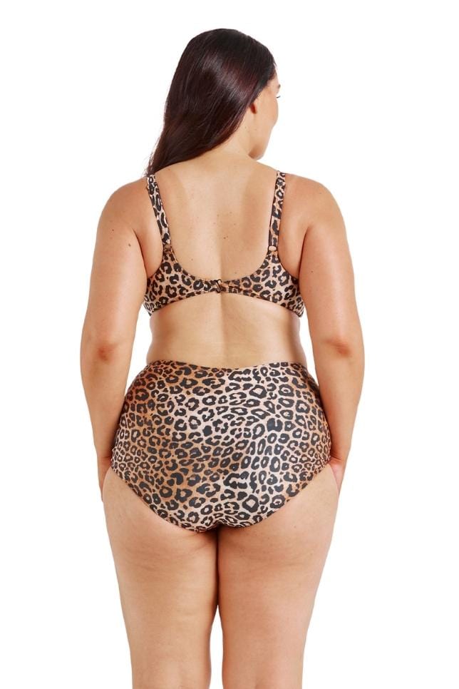 underwire bikini top leopard print
