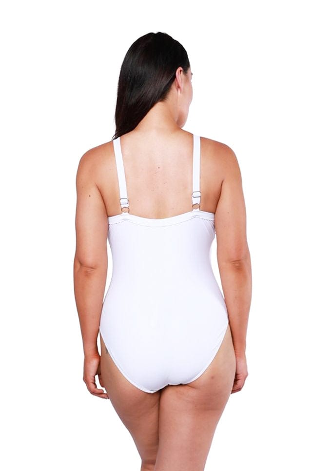 full coverage one piece white