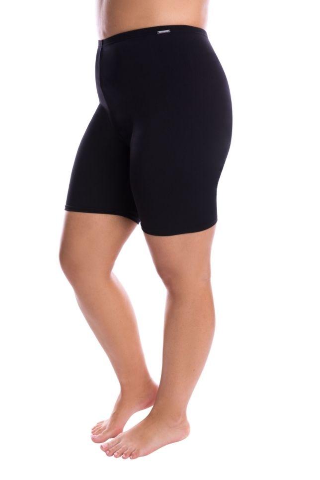 womens pool proof mid length black bike pant